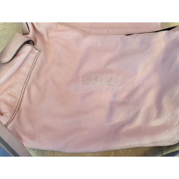 Gucci Pink Leather Diaper Bag W/ Adjustable Strap & Interior Pockets Rare Color - Picture 3 of 9